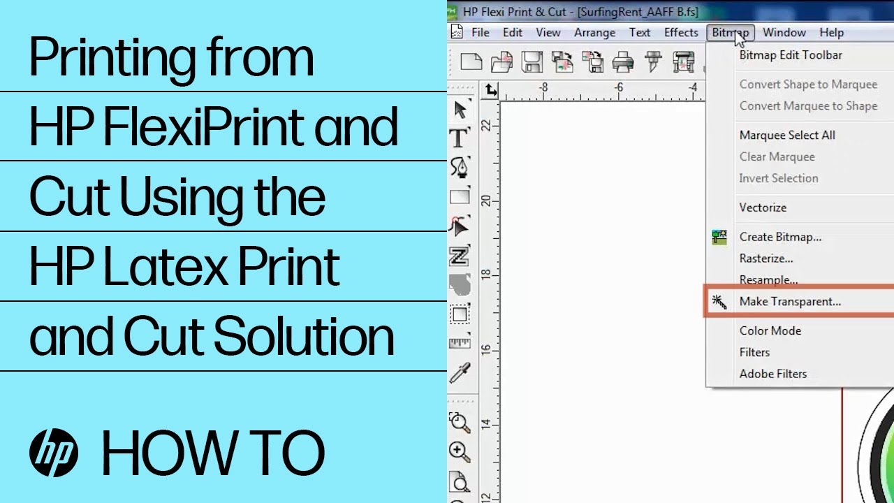 Printing from HP FlexiPrint and Cut Using the HP Latex Print and Cut Solution | HP Latex | HP