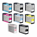 Set of 8 Epson T580 Aqueous Inks